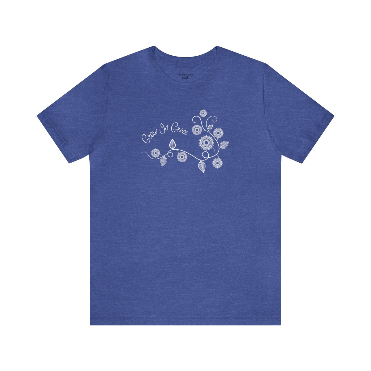 Grow In Grace - Floral Mandala Vine Design - Women's Christian T-Shirt