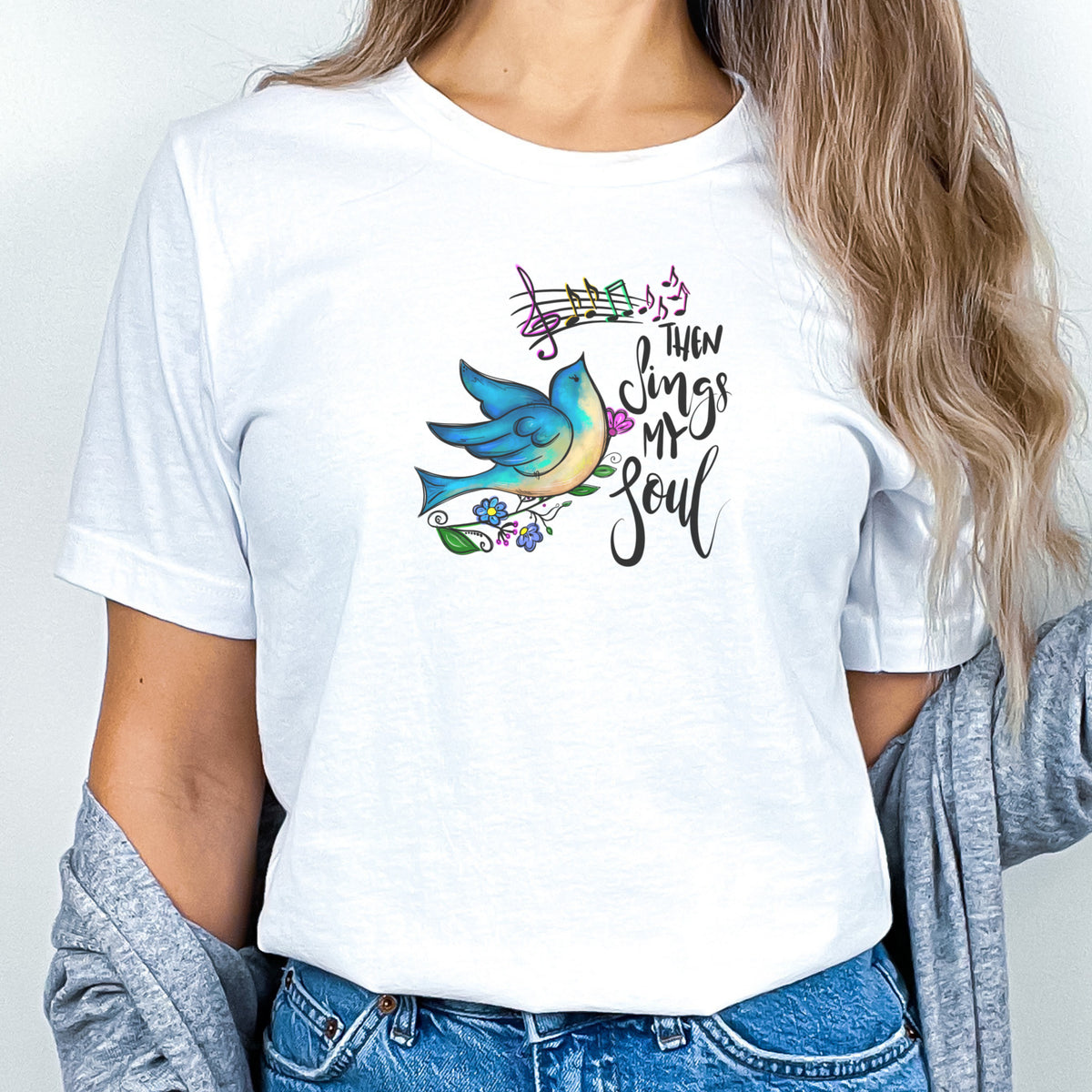 Then Sings My Soul - Women's Christian Faith T-Shirt