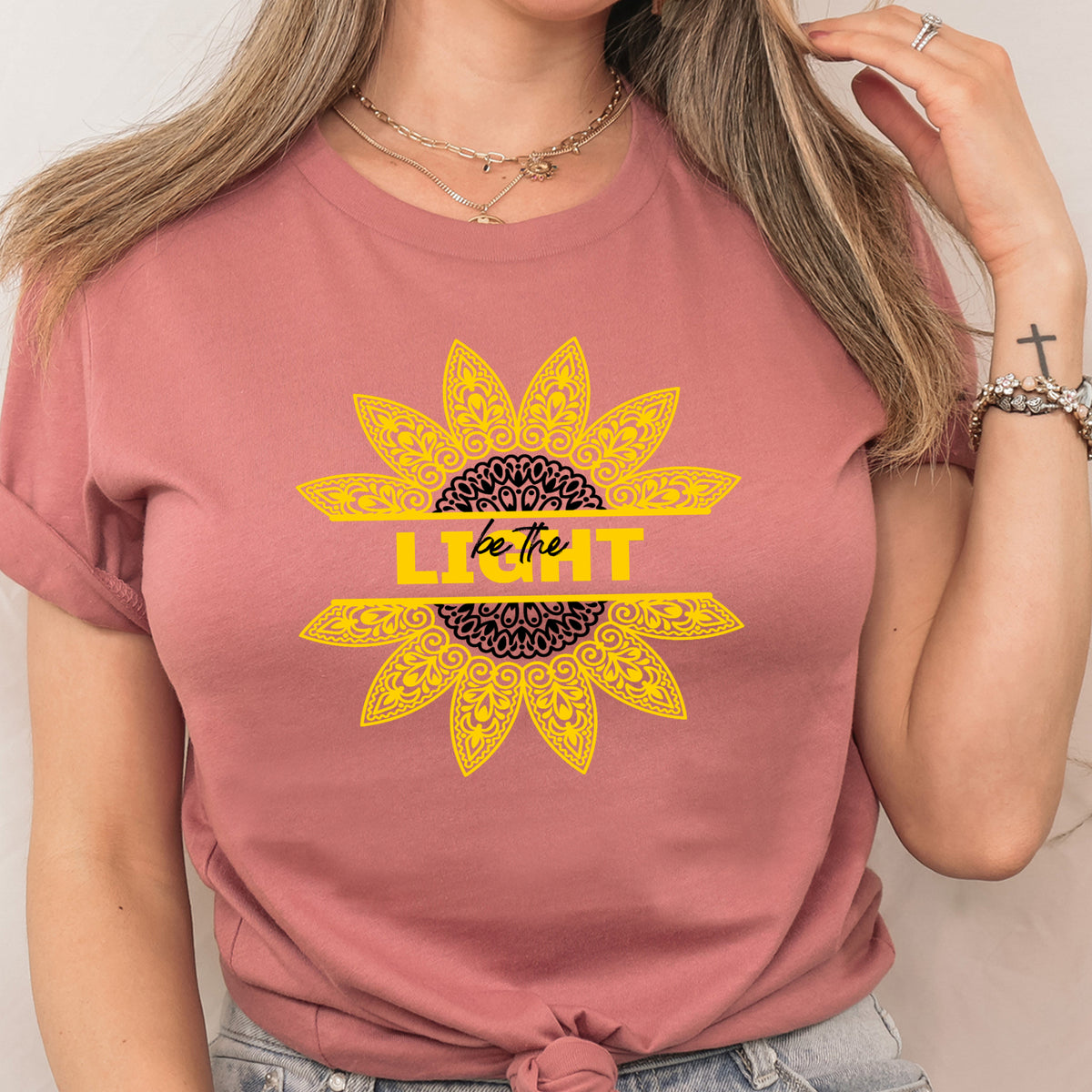 Be The Light Mandala - Christian T-Shirt