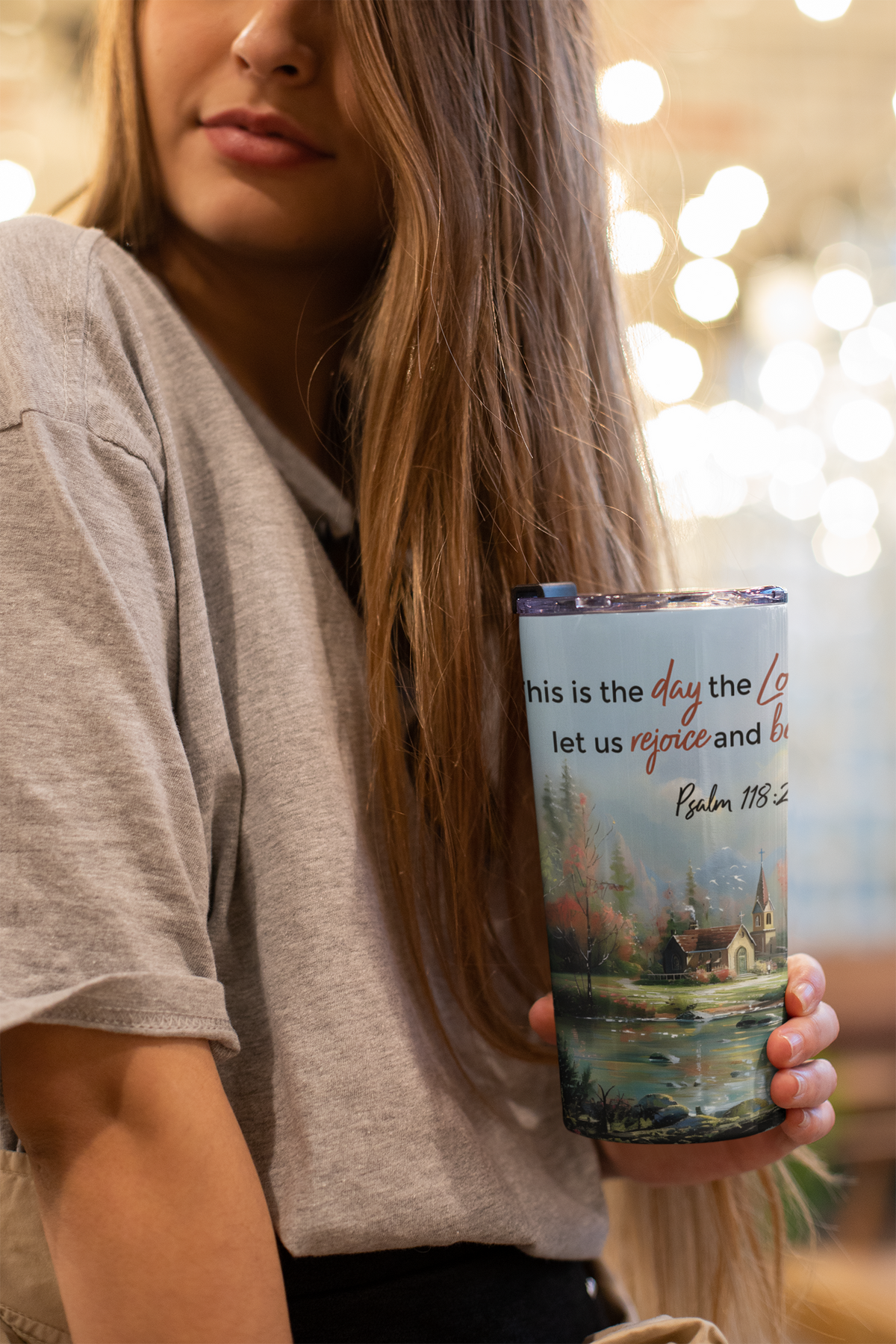 This is the Day the Lord Has Made, Psalm 118:24 Bible Verse Tumbler